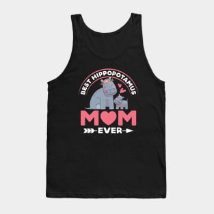 Best Hippotamus Mom Ever, My First Mommy Day, Mom Hippopotamus Tank Top